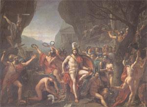 Jacques-Louis  David Leonidas at Thermopylae (mk05) France oil painting art